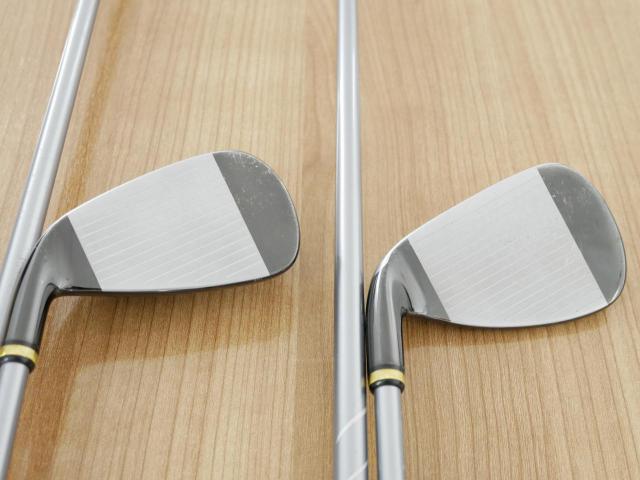 Lady club : All : ชุดเหล็กกระเทย PRGR Super Egg Iron (ปี 2018 ตัวท๊อปสุด หน้าเด้งเกินกฏ ใช้แข่งไม่ได้ ตีไกมลมากๆ) มีเหล็ก 6-Pw,As (6 ชิ้น) ก้านกราไฟต์ Flex L (M-30)