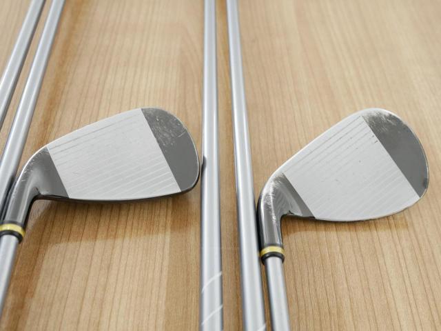 Lady club : All : ชุดเหล็กกระเทย PRGR Super Egg Iron (ปี 2018 ตัวท๊อปสุด หน้าเด้งเกินกฏ ใช้แข่งไม่ได้ ตีไกมลมากๆ) มีเหล็ก 6-Pw,As (6 ชิ้น) ก้านกราไฟต์ Flex L (M-30)