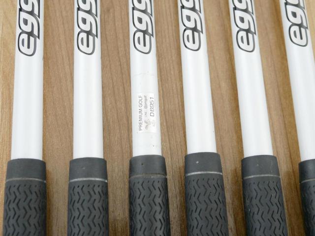 Lady club : All : ชุดเหล็กกระเทย PRGR Super Egg Iron (ปี 2018 ตัวท๊อปสุด หน้าเด้งเกินกฏ ใช้แข่งไม่ได้ ตีไกมลมากๆ) มีเหล็ก 6-Pw,As (6 ชิ้น) ก้านกราไฟต์ Flex L (M-30)