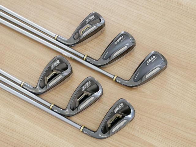 Iron set : PRGR : **ก้านสั้น** ชุดเหล็กกระเทย PRGR Super Egg Iron (ปี 2018 ตัวท๊อปสุด หน้าเด้งเกินกฏ ใช้แข่งไม่ได้ ตีไกมลมากๆ) มีเหล็ก 5-Pw (6 ชิ้น) ก้านกราไฟต์ Flex SR (M-40)