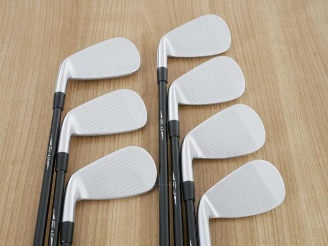Iron set : PRGR : ชุดเหล็กกระเทย PRGR Egg PF Forged (รุ่นปี 2019 ตีง่ายและไกลมากๆ โกงสุดๆ) มีเหล็ก 6-Pw,Aw,As (7 ชิ้น) ก้านกราไฟต์ Tour AD 85 Flex R