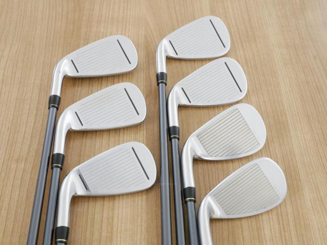 Iron set : Taylormade : ชุดเหล็ก Taylormade Gloire G (รุ่นท๊อปสุด ตีไกลมากๆ เหล็ก 7 Loft 26.5 หน้าเด้ง) มีเหล็ก 6-Pw,Aw,Sw (7 ชิ้น) ก้านกราไฟต์ Flex R