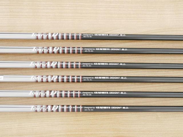 Iron set : Tourstage : ชุดเหล็ก Tourstage VIQ (Forged) มีเหล็ก 5-Pw (6 ชิ้น) ก้านกราไฟต์ Tour AD 75 Flex R