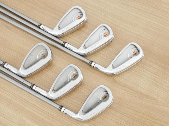 Iron set : PRGR : ชุดเหล็ก PRGR Egg PF Forged (รุ่นปี 2019 ตีง่ายและไกลมากๆ โกงสุดๆ) มีเหล็ก 6-Pw,Aw (6 ชิ้น) ก้านกราไฟต์ M-40 Flex SR