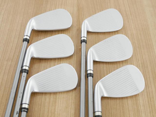 Iron set : PRGR : ชุดเหล็ก PRGR Egg PF Forged (รุ่นปี 2019 ตีง่ายและไกลมากๆ โกงสุดๆ) มีเหล็ก 6-Pw,Aw (6 ชิ้น) ก้านกราไฟต์ M-40 Flex SR