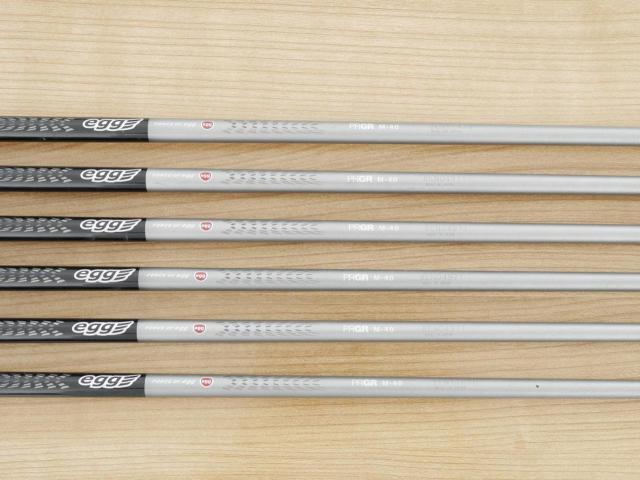 Iron set : PRGR : ชุดเหล็ก PRGR Egg PF Forged (รุ่นปี 2019 ตีง่ายและไกลมากๆ โกงสุดๆ) มีเหล็ก 6-Pw,Aw (6 ชิ้น) ก้านกราไฟต์ M-40 Flex SR