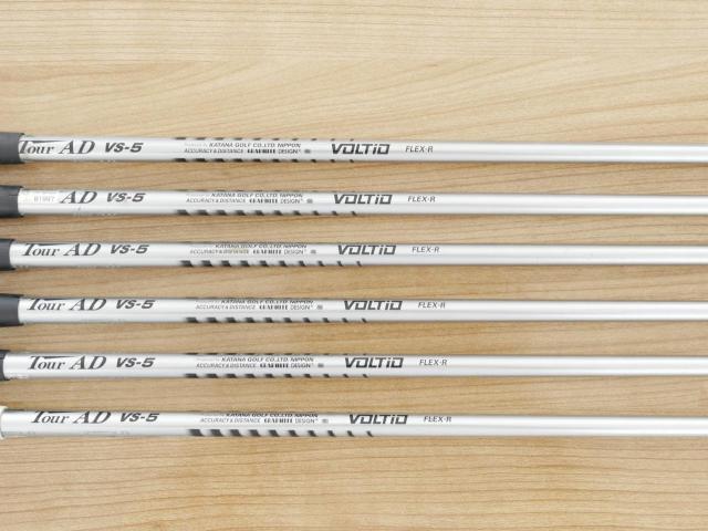 Iron set : Katana : ชุดเหล็กกระเทย Katana Voltio III G Series Hi (ตีง่าย ไกลมาก) มีเหล็ก 7-Pw,Aw,Sw (6 ชิ้น ระยะเทียบเท่า เหล็ก 6-Pw,Sw) ก้าน Tour AD VS-5 Flex R