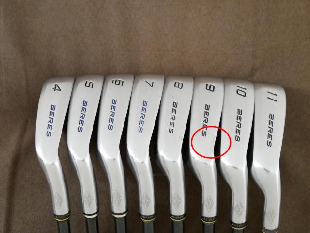 Iron set : Honma : **มีตำหนิ** ชุดเหล็ก Honma Beres MG701 มีเหล็ก 4-11 (8 ชิ้น) ก้าน ARMRQ B62 Flex R (1 ดาว)