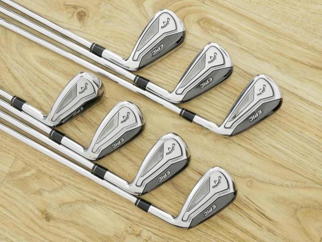 Iron set : Callaway : ชุดเหล็ก Callaway EPIC Forged Star (รุ่นท้อปสุด ปี 2020 ตีไกลกว่าปกติ 2 เบอร์) มีเหล็ก 6-Pw,Aw,Sw (7 ชิ้น) ก้านเหล็ก NS PRO ZELOS 7 FLEX S