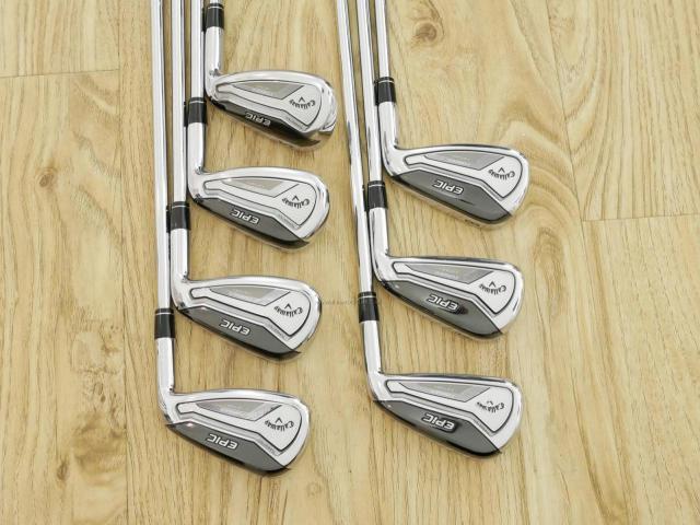 Iron set : Callaway : ชุดเหล็ก Callaway EPIC Forged Star (รุ่นท้อปสุด ปี 2020 ตีไกลกว่าปกติ 2 เบอร์) มีเหล็ก 6-Pw,Aw,Sw (7 ชิ้น) ก้านเหล็ก NS PRO ZELOS 7 FLEX S