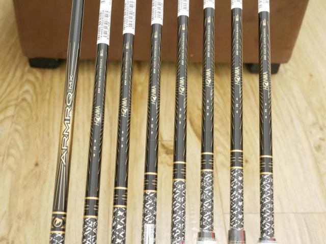 Iron set : Honma : **ของใหม่ ยังไม่แกะพลาสติก** ชุดเหล็ก Honma Beres Black Forged (รุ่นล่าสุด ปี 2022 สวยมากๆ) มีเหล็ก 5-11,Aw (8 ชิ้น เทียบเท่า 4-Pw,Aw) ก้าน ARMRQ MX Flex R