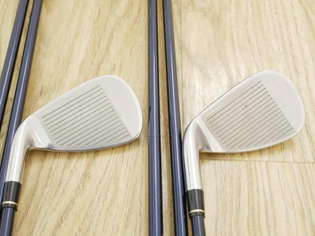 Iron set : Honma : ชุดเหล็ก Honma Bezeal 525 (รุ่นนี้ใบใหญ่ที่สุดของ Honma) มีเหล็ก 6-11,Aw (7 ชิ้น เทียบเท่า 5-Pw,Aw) ก้านกราไฟต์ Honma ARMRQ 8 (48) Flex SR (2 ดาว)