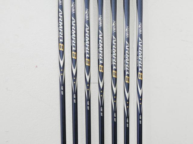 Iron set : Honma : ชุดเหล็ก Honma Bezeal 525 (รุ่นนี้ใบใหญ่ที่สุดของ Honma) มีเหล็ก 6-11,Aw (7 ชิ้น เทียบเท่า 5-Pw,Aw) ก้านกราไฟต์ Honma ARMRQ 8 (48) Flex SR (2 ดาว)