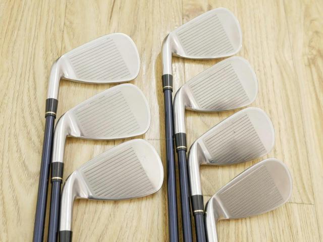 Iron set : Honma : ชุดเหล็ก Honma Bezeal 525 (รุ่นนี้ใบใหญ่ที่สุดของ Honma) มีเหล็ก 6-11,Aw (7 ชิ้น เทียบเท่า 5-Pw,Aw) ก้านกราไฟต์ Honma ARMRQ 8 (48) Flex SR (2 ดาว)