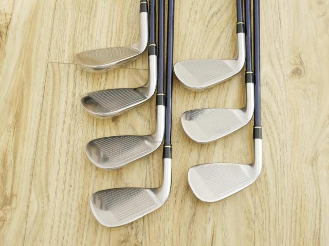 Iron set : Honma : ชุดเหล็ก Honma Bezeal 525 (รุ่นนี้ใบใหญ่ที่สุดของ Honma) มีเหล็ก 6-11,Aw (7 ชิ้น เทียบเท่า 5-Pw,Aw) ก้านกราไฟต์ Honma ARMRQ 8 (48) Flex SR (2 ดาว)
