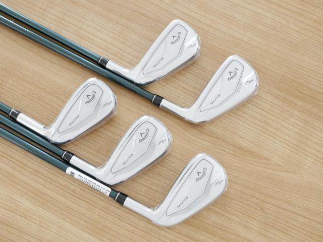 Iron set : Callaway : **ของใหม่ ยังไม่แกะพลาสติก** ชุดเหล็ก Callaway ELYTE Max Fast (รุ่นล่าสุด ออกปี 2025 ตีง่ายมาก ไกล Japan Spec.) มีเหล็ก 6-Pw (5 ชิ้น) ก้านกราไฟต์ UST Mamiya LINQ 40 Flex R