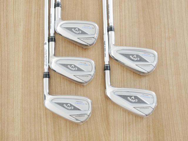 Iron set : Callaway : **ของใหม่ ยังไม่แกะพลาสติก** ชุดเหล็ก Callaway Paradym Ai Smoke Max Fast (ออกปี 2024 ตีง่ายมาก ไกล Japan Spec.) มีเหล็ก 6-Pw (5 ชิ้น) ก้านเหล็ก NS Pro 850 NEO Flex S
