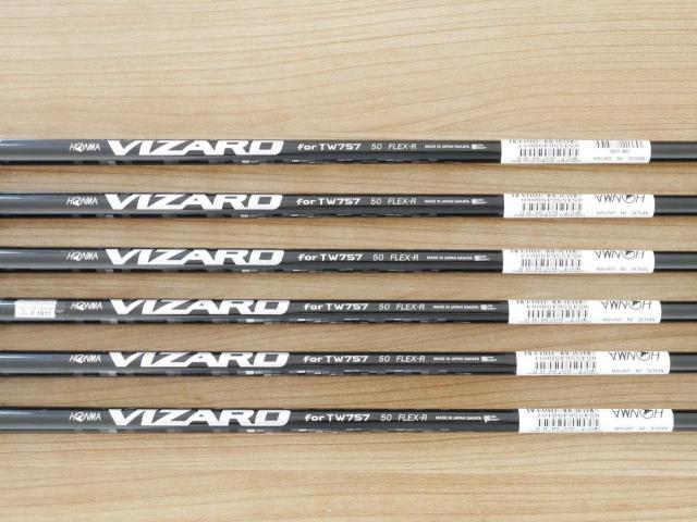 Iron set : Honma : **ของใหม่ ยังไม่แกะพลาสติก** ชุดเหล็ก Honma Tour World TW757P (ออกปี 2022) มีเหล็ก 5-Pw (6 ชิ้น) ก้านกราไฟต์ Honma Vizard 50 Flex R