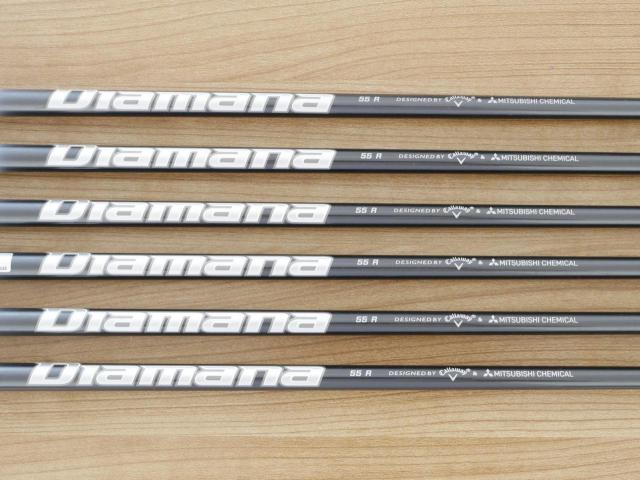 Iron set : Callaway : ชุดเหล็ก Callaway APEX DCB Forged (ปี 2022) มีเหล็ก 5-Pw (6 ชิ้น) ก้านกราไฟต์ Mitsubishi Diamana 55 Flex R