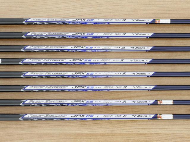 Iron set : Mizuno : ชุดเหล็ก Mizuno JPX EIII Hot Metal (รุ่นท้อป หน้าเด้ง ตีไกล) มีเหล็ก 5-Pw,48,56 (8 ชิ้น) ก้านกราไฟต์ Flex R