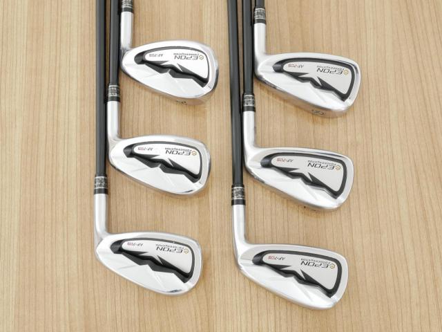 Iron set : Epon : ชุดเหล็ก EPON AF-705 Forged (ปี 2019 ใบใหญ่ ตีง่าย ไกล) มีเหล็ก 6-Pw,Aw (6 ชิ้น) สุดยอดก้าน Crazy Regenesis STP iron 60 Flex S