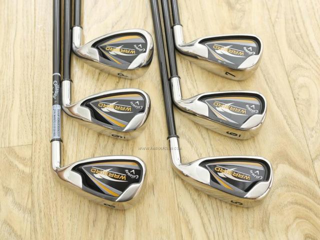 Iron set : Callaway : ชุดเหล็ก Callaway Warbird มีเหล็ก 5-Pw (6 ชิ้น) ก้านกราไฟต์ Flex R