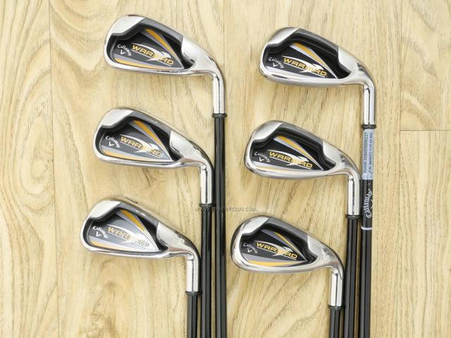 Iron set : Callaway : ชุดเหล็ก Callaway Warbird มีเหล็ก 5-Pw (6 ชิ้น) ก้านกราไฟต์ Flex R