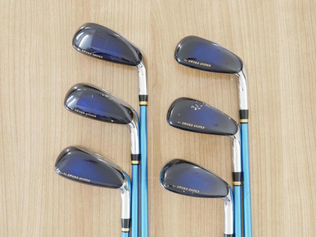 Iron set : Katana : ชุดเหล็กกระเทย Katana Sword SL-Eleven มีเหล็ก 7-12 (6 ชิ้น เทียบเท่า 6-Pw,Aw) ก้านกราไฟต์ Flex SR