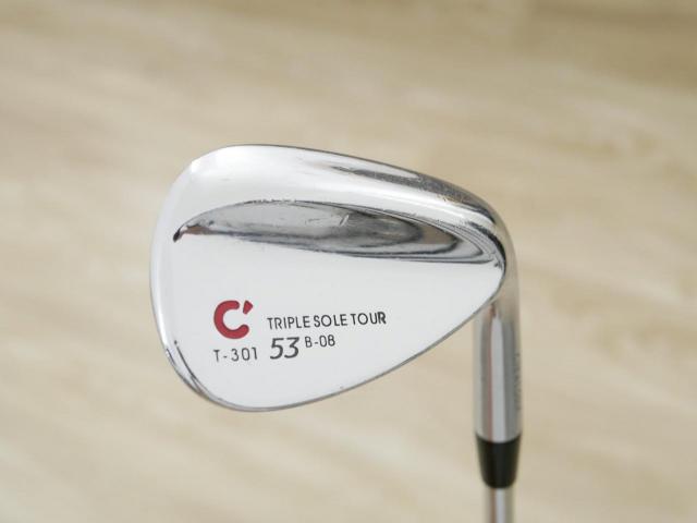 Wedge : Other : Wedge Crews Golf T-301 Triple Sole Tour Loft 53 ก้านเหล็ก NS Pro 950 Flex R