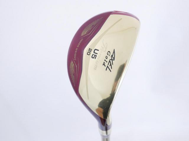 Fairway Wood : Tsuruya : ไม้กระเทย Tsuruya AXEL Gold Premium IV (รุ่นปี 2021 ตัวท๊อป ของใหม่ 2 หมื่นกว่า) Loft 20 Flex R