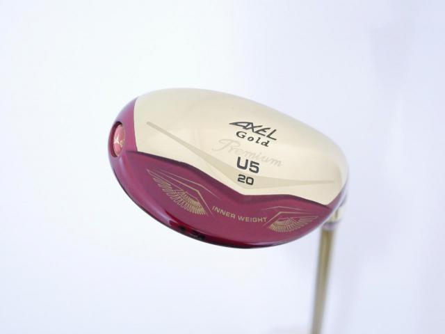 Fairway Wood : Tsuruya : ไม้กระเทย Tsuruya AXEL Gold Premium IV (รุ่นปี 2021 ตัวท๊อป ของใหม่ 2 หมื่นกว่า) Loft 20 Flex R
