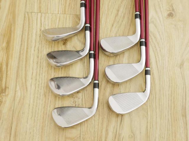 Iron set : Katana : ชุดเหล็ก Katana Voltio IV G Series I Silver (ปี 2017) มีเหล็ก 6-Pw,Aw,Sw (7 ชิ้น เหล็กยาวเป็นกระเทย) ก้านกราไฟต์ Fujikura Speeder 360 Flex R