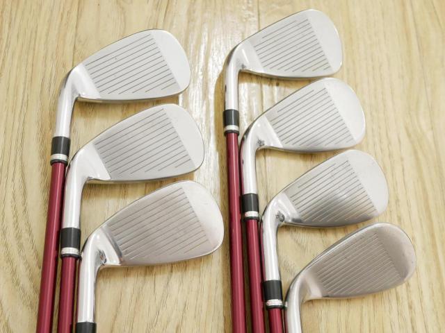 Iron set : Katana : ชุดเหล็ก Katana Voltio IV G Series I Silver (ปี 2017) มีเหล็ก 6-Pw,Aw,Sw (7 ชิ้น เหล็กยาวเป็นกระเทย) ก้านกราไฟต์ Fujikura Speeder 360 Flex R