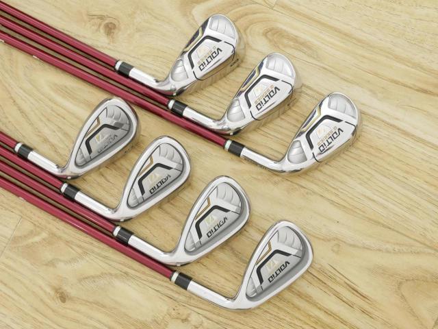 Iron set : Katana : ชุดเหล็ก Katana Voltio IV G Series I Silver (ปี 2017) มีเหล็ก 6-Pw,Aw,Sw (7 ชิ้น เหล็กยาวเป็นกระเทย) ก้านกราไฟต์ Fujikura Speeder 360 Flex R