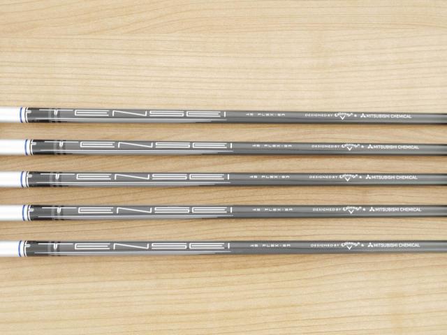 Iron set : Callaway : ชุดเหล็ก Callaway Paradym Ai Smoke (ออกปี 2024 ตีง่ายมาก ไกล Japan Spec.) มีเหล็ก 6-Pw (5 ชิ้น) ก้านกราไฟต์ Mitsubishi TENSEI 45 Flex SR