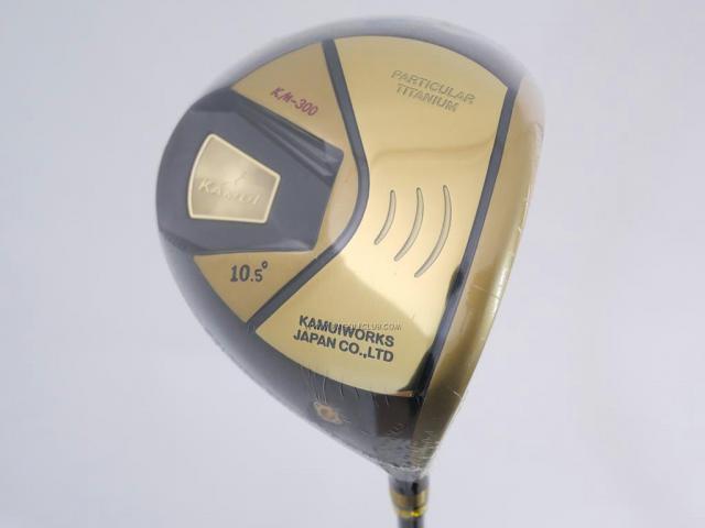 Driver : Kamuiworks : **ของใหม่ ยังไม่แกะพลาสติก** Kamuiworks KM-300 Gold (ปี 2018 หน้าเด้งเกินกฏ มีสปริงข้างใน) Loft 10.5 ก้าน Fujikura Double Kick Flex R