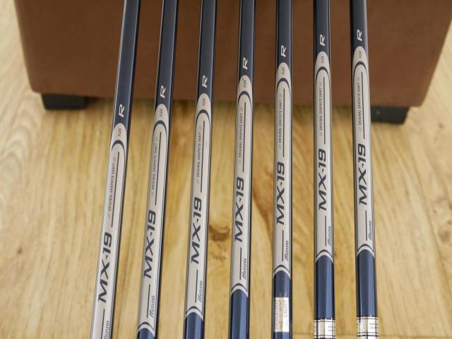 Iron set : Mizuno : ชุดเหล็ก Mizuno MX-19 HEMI COG (ใบใหญ่ ตีง้าย) มีเหล็ก 4-Pw (7 ชิ้น) ก้านกราไฟต์ Flex R
