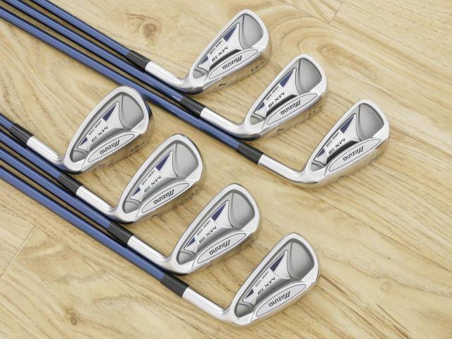 Iron set : Mizuno : ชุดเหล็ก Mizuno MX-19 HEMI COG (ใบใหญ่ ตีง้าย) มีเหล็ก 4-Pw (7 ชิ้น) ก้านกราไฟต์ Flex R
