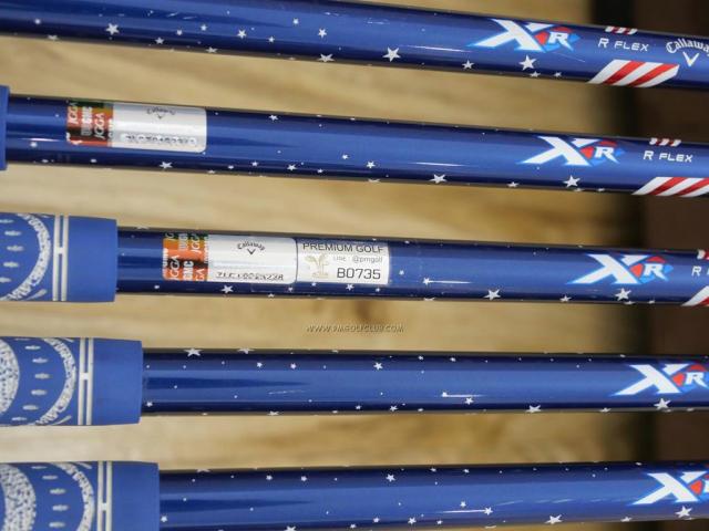 Iron set : Callaway : ชุดเหล็ก Callaway XR (ใบใหญ่ ตีง่ายมาก) มีเหล็ก 5-Pw (6 ชิ้น) ก้านกราไฟต์ Flex R