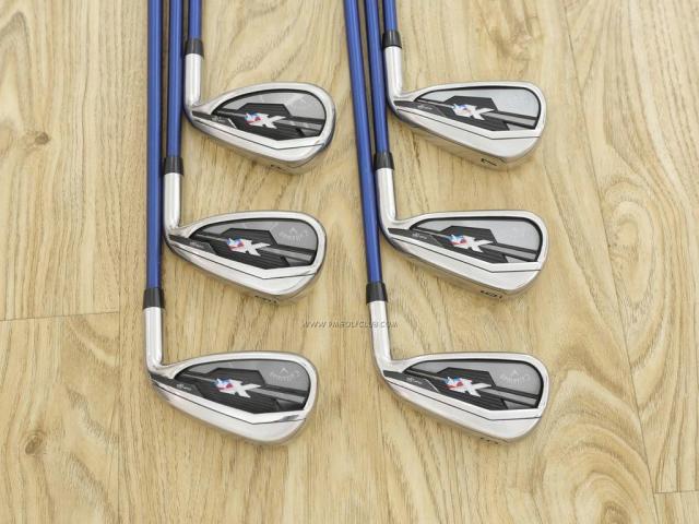Iron set : Callaway : ชุดเหล็ก Callaway XR (ใบใหญ่ ตีง่ายมาก) มีเหล็ก 5-Pw (6 ชิ้น) ก้านกราไฟต์ Flex R