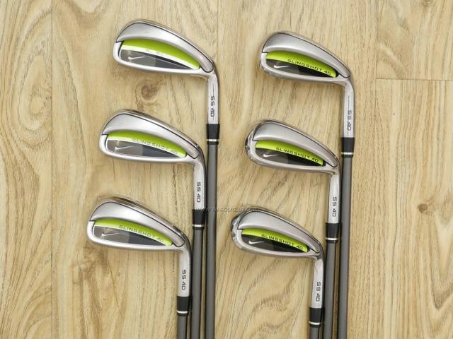 Iron set : Other Brand : ชุดเหล็ก Nike Slingshot 4D (ใบใหญ่ ตีง่าย) มีเหล็ก 5-Pw (6 ชิ้น) ก้านกราไฟต์ Flex R