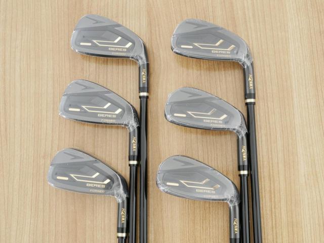 Iron set : Honma : **ของใหม่ ยังไม่แกะพลาสติก** ชุดเหล็ก Honma Beres 09 Forged Black (รุ่นล่าสุด ออกปี 2024 สวยมากๆ) มีเหล็ก 6-11 (6 ชิ้น เทียบเท่า 6-Pw) ก้าน ARMRQ FX Flex R