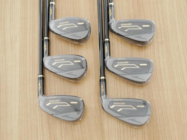 Iron set : Honma : **ของใหม่ ยังไม่แกะพลาสติก** ชุดเหล็ก Honma Beres 09 Forged Black (รุ่นล่าสุด ออกปี 2024 สวยมากๆ) มีเหล็ก 6-11 (6 ชิ้น เทียบเท่า 6-Pw) ก้าน ARMRQ FX Flex R