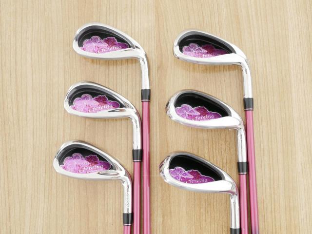 Lady club : All : ชุดเหล็ก Kasco Fereina (ใบใหญ่ ตีง่าย) มีเหล็ก 6-Pw,Sw (6 ชิ้น) ก้านกราไฟต์ Flex L