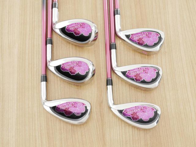 Lady club : All : ชุดเหล็ก Kasco Fereina (ใบใหญ่ ตีง่าย) มีเหล็ก 6-Pw,Sw (6 ชิ้น) ก้านกราไฟต์ Flex L