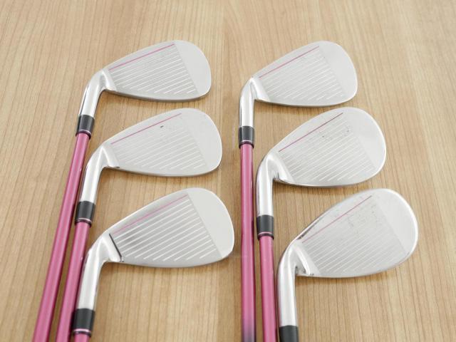 Lady club : All : ชุดเหล็ก Kasco Fereina (ใบใหญ่ ตีง่าย) มีเหล็ก 6-Pw,Sw (6 ชิ้น) ก้านกราไฟต์ Flex L