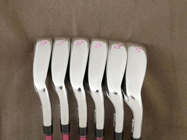 Lady club : All : ชุดเหล็ก Kasco Fereina (ใบใหญ่ ตีง่าย) มีเหล็ก 6-Pw,Sw (6 ชิ้น) ก้านกราไฟต์ Flex L