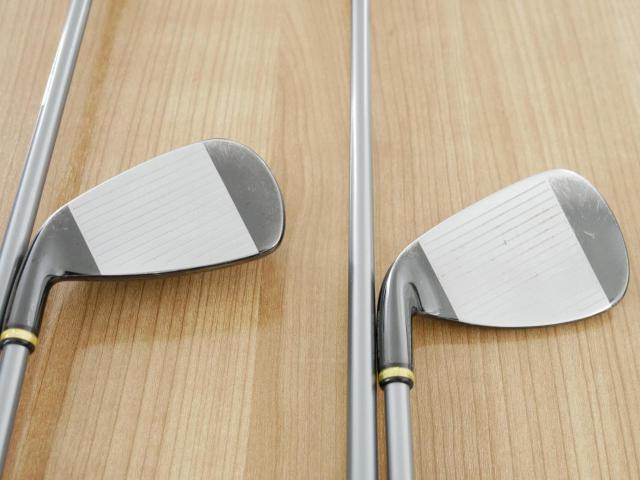 Iron set : PRGR : ชุดเหล็กกระเทย PRGR Super Egg Iron (ปี 2018 ตัวท๊อปสุด หน้าเด้งเกินกฏ ใช้แข่งไม่ได้ ตีไกมลมากๆ) มีเหล็ก 5-Pw,Aw,As (8 ชิ้น) ก้านกราไฟต์ Flex R (M-37)