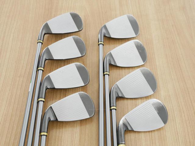 Iron set : PRGR : ชุดเหล็กกระเทย PRGR Super Egg Iron (ปี 2018 ตัวท๊อปสุด หน้าเด้งเกินกฏ ใช้แข่งไม่ได้ ตีไกมลมากๆ) มีเหล็ก 5-Pw,Aw,As (8 ชิ้น) ก้านกราไฟต์ Flex R (M-37)