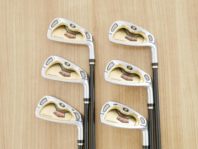 Iron set : Honma : **ก้าน 3 ดาว** ชุดเหล็ก Honma Beres IS-01 (หน้าเด้ง Maraging) มีเหล็ก 5-10 (6 ชิ้น) ก้าน ARMRQ 6 (49) Flex R (3 ดาว)